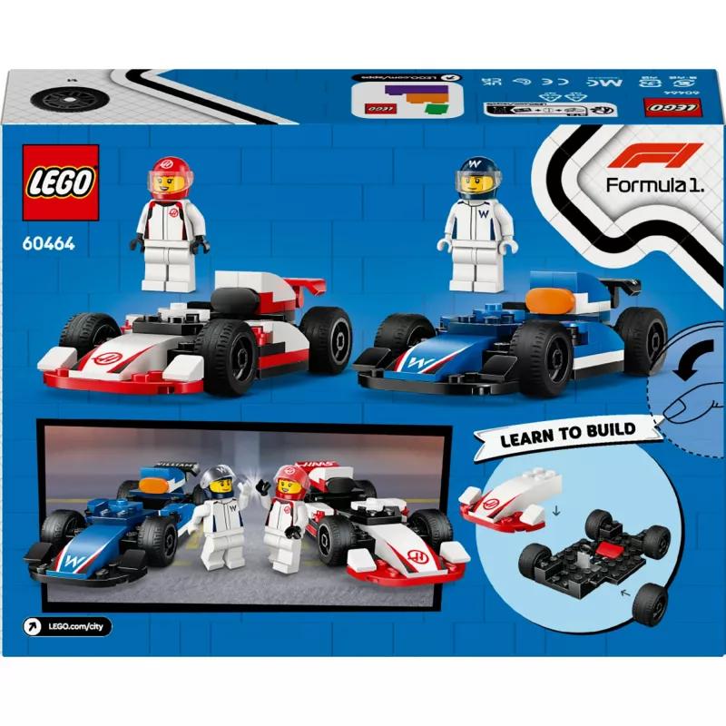 LEGO CITY 60464 F1 - Williams Racing & Haas F1 võidusõiduautod