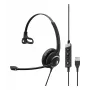 EPOS IMPACT SC 230 USB MS II Mono USB-A Peakomplekt Juhtmega Kõne Juhtimine Microsoft Sertifitseeritud (1000578)