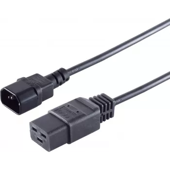 Toitekaabel S/CONN 60017 must 1,8 m IEC C14 IEC C19