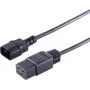 Toitekaabel S/CONN 60017 must 1,8 m IEC C14 IEC C19