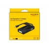 Adapter DeLOCK Mini DisplayPort 1.2 VGA-le HDMI-le DVI-le Audio 4K passiivne must