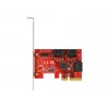 SATA PCI Express x4 kaart DeLOCK 6 porti madalprofiilne vormitegur