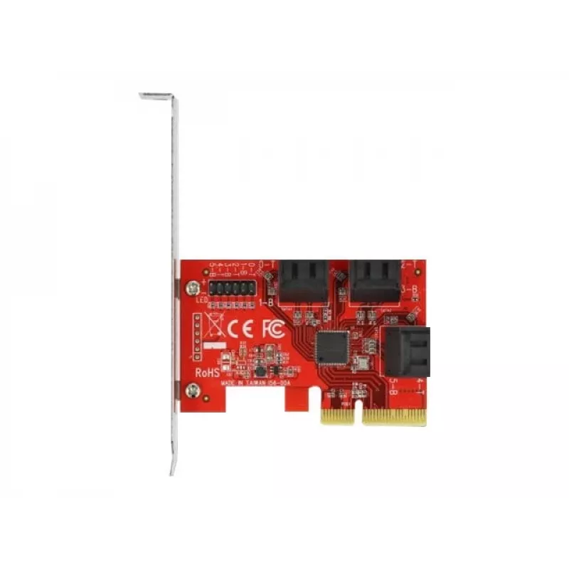 SATA PCI Express x4 kaart DeLOCK 6 porti madalprofiilne vormitegur