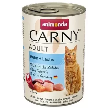 Konserveeritud märg kassitoit animonda Carny Chicken + Salmon Adult 400 g teraviljavaba, gluteenivaba