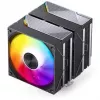 Protsessori jahuti Jonsbo CA80 Dual-Tower, 2×120mm PWM ventilaatorit, ARGB, must