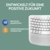 Klaviatuur Logitech Wave Keys for Mac QWERTZ Saksa Valge
