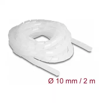 DeLOCK spiraalvoolik painduv 2 m x 10 mm läbipaistev