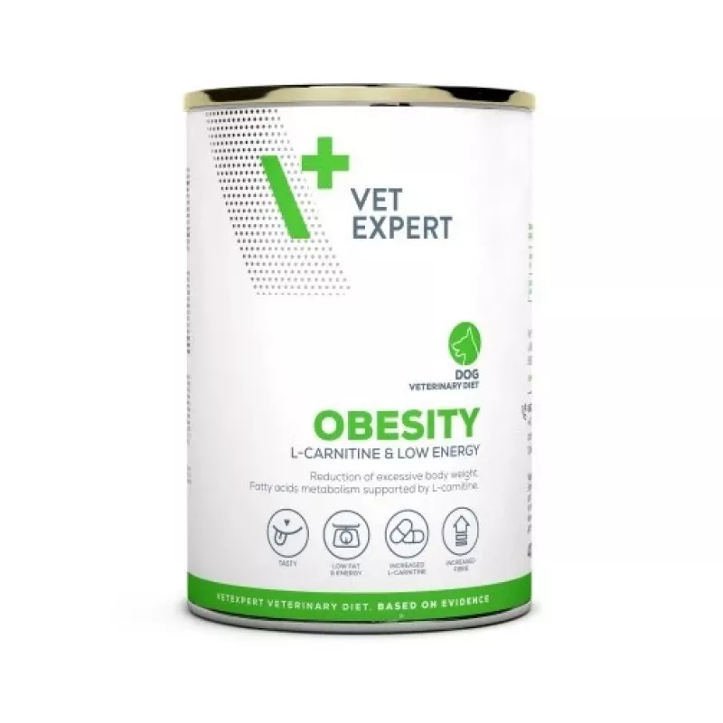 Märg koeratoit VETEXPERT Veterinary Diet ülekaalulistele koertele 400 g purk — linnuliha, täiskasvanud, madala rasvasisaldusega, kõrge niiskusesisaldusega