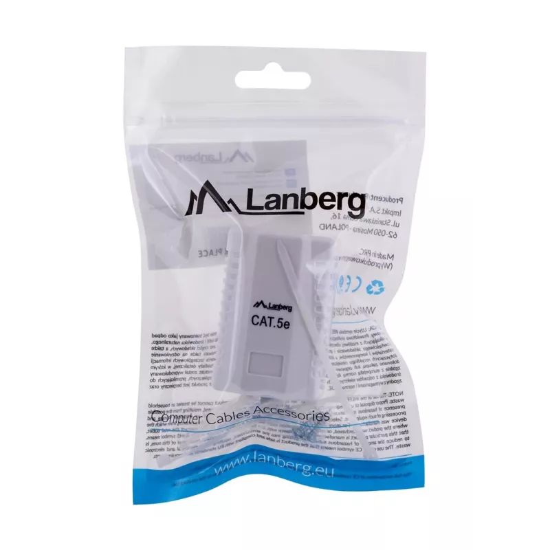 Lanberg OU5-0001-W pistikupesa karp RJ-45 valge