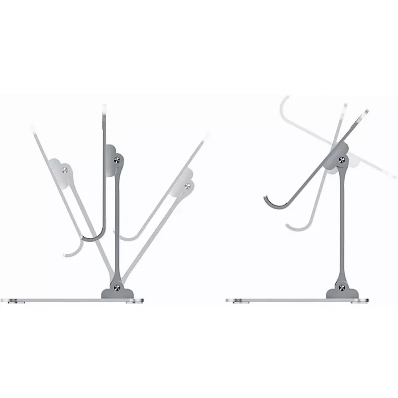 Inter-Tech MTS-200 sülearvuti alus Alumiinium 25,4 cm (10 tolli)