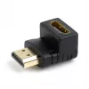HDMI soovahetaja GEMBIRD A-HDMI90-FML, HDMI HDMI-ks, 90° nurgaadapter, must