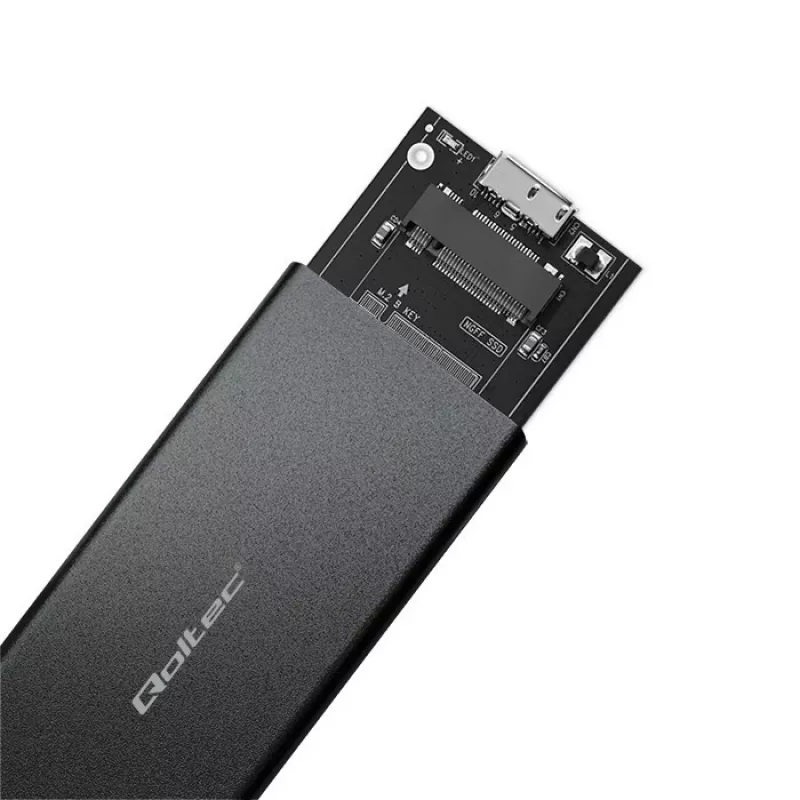 M.2 SATA SSD ümbris QOLTEC 51854 USB 3.0 tööriistavaba