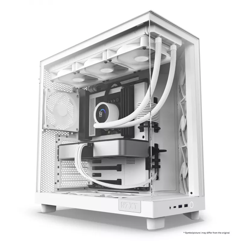 NZXT H6 Flow Mid-Tower korpus - valge