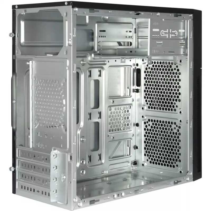 Arvutikorpus INTER-TECH IT-6521 sirge, ATX, must