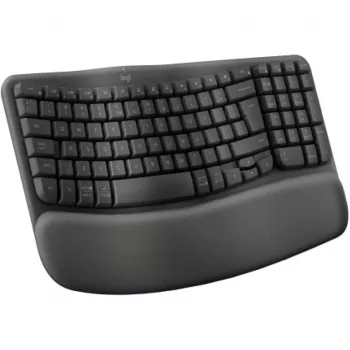Logitech Wave Keys klaviatuur kontorile RF juhtmevaba + Bluetooth QWERTY US International Graphite