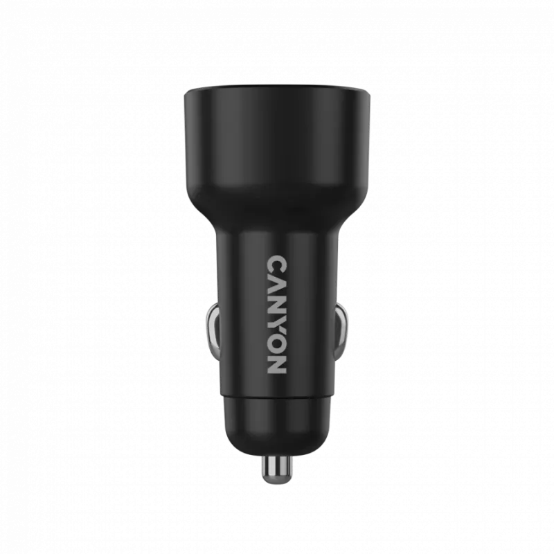 CANYON auto laadija OnDrive 48 PD 48W USB-A+USB-C Must