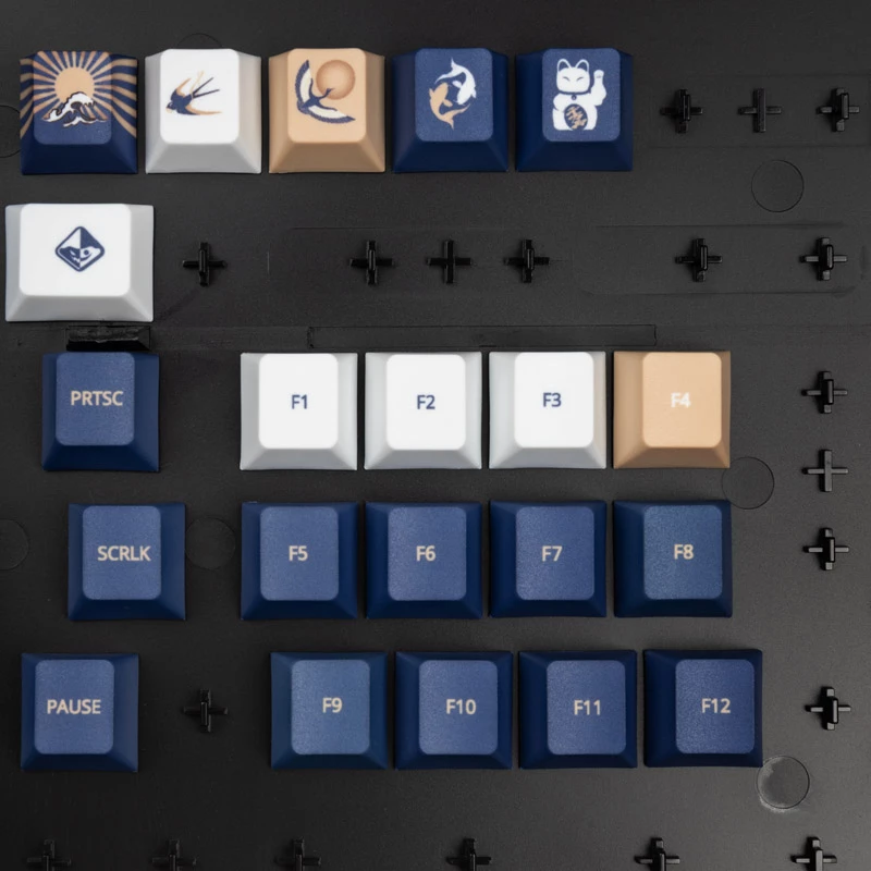 Klaviatuurikomplekt Traitors UKIYO-E PBT US Layout – 108 klahvi, sublimatsioontrükiga legendid