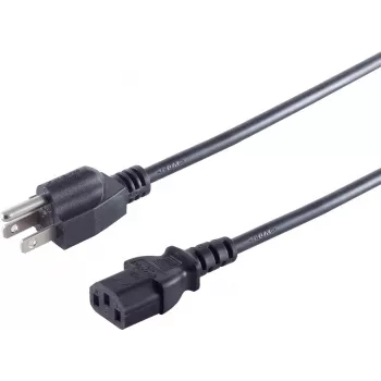 Toitekaabel ShiverPeaks US60006 — USA (tüüp B) pistik IEC C13 pistikupesale, toitejuhe