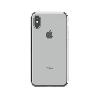 Pehme ümbris Devia iPhone XS Max jaoks — TPU, hõbedane, õhuke kaitseümbris