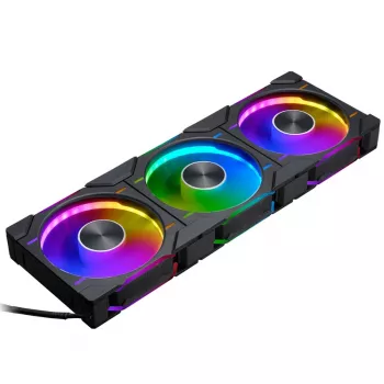Phanteks D30 120 mm ARGB PWM korpuse ventilaatorid - must, 3-pakk
