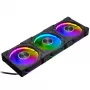 Phanteks D30 120 mm ARGB PWM korpuse ventilaatorid - must, 3-pakk