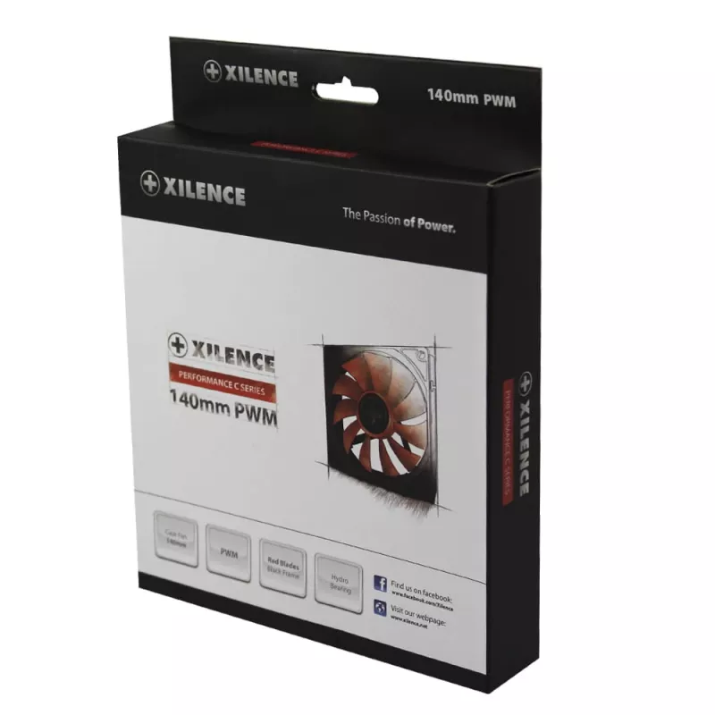 14 cm arvutikorpuse ventilaator XILENCE XPF140.R.PWM, 140 mm, PWM juhtimine, kuni 700 p/min