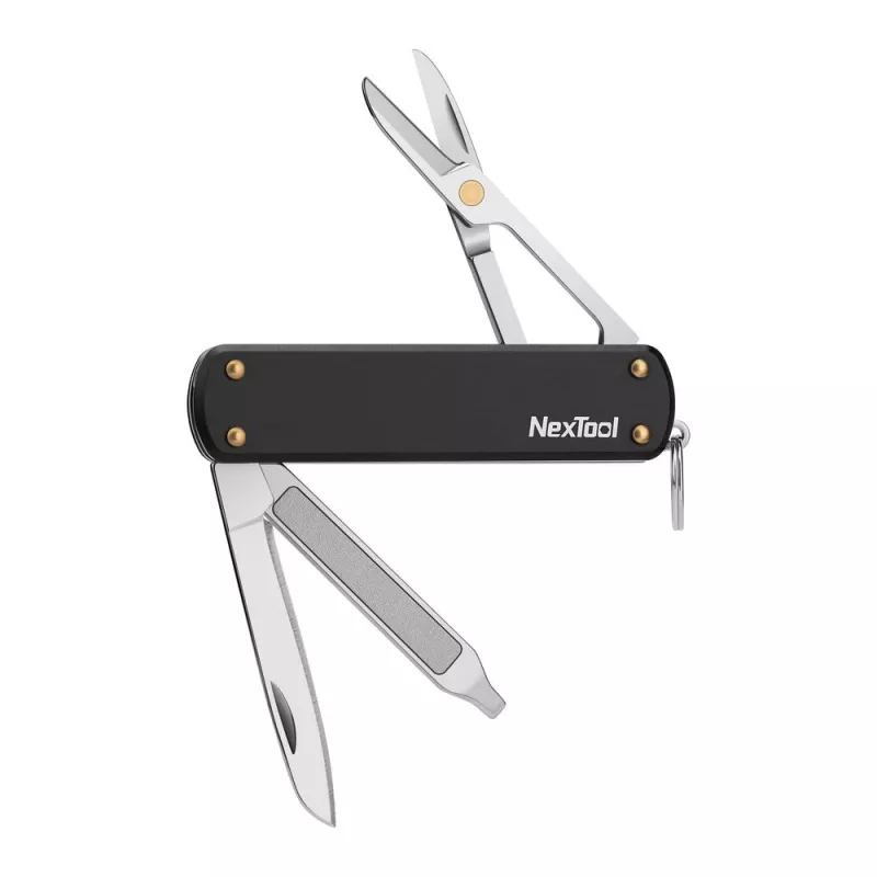 Multitööriist-nuga Nextool NE0141 — kokkupandav 4-ühes taskutööriist, must, kokkupanduna 6,4 cm, kaal 28,5 g