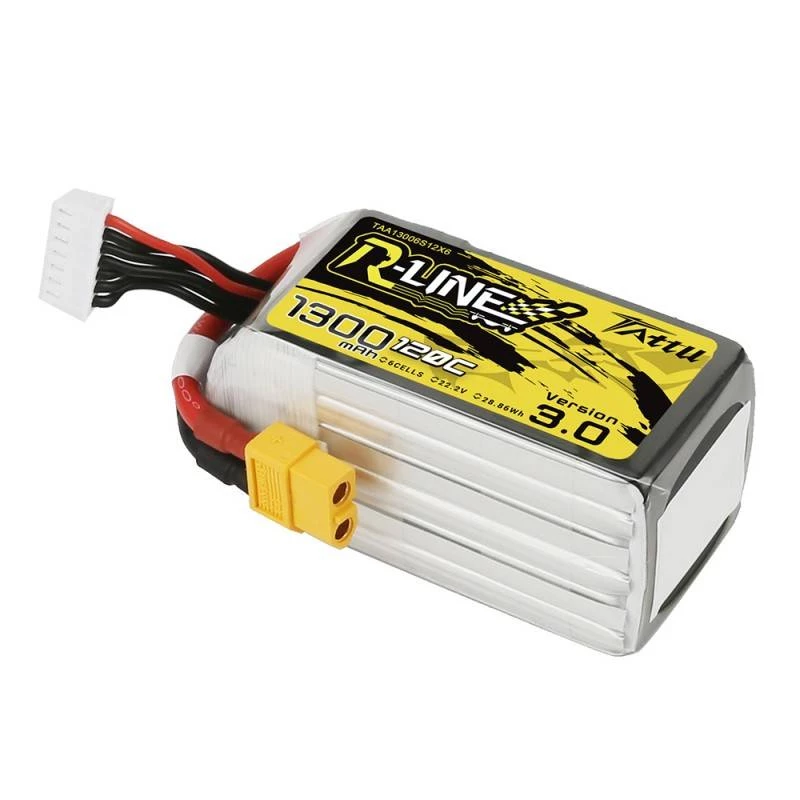 Tattu R-Line versioon 3.0 1300mAh 22.2V 120C 6S1P XT60 aku