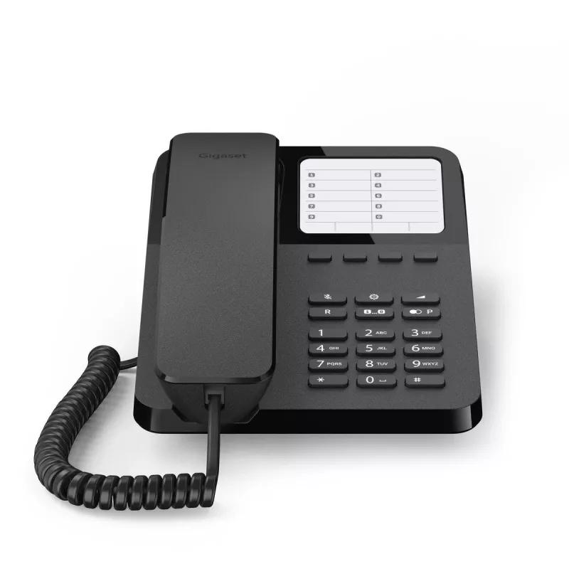 Juhtmega lauatelefon Gigaset Desk400 — juhtmega lauatelefon, must, mudel DESK 400