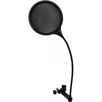 Popfilter Omnitronic DSH-135 must – mikrofoni tuulefilter stuudio- ja live-kasutuseks