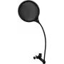 Popfilter Omnitronic DSH-135 must – mikrofoni tuulefilter stuudio- ja live-kasutuseks