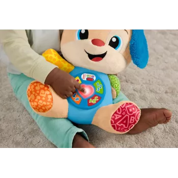 Interaktiivne õppemänguasi MATTEL Fisher-Price Learn & Laugh Puppy JFD27 — tuled, helid, nupud varajaseks õppimiseks