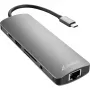 Sharkoon USB 3.0 Type C Combo Adapter liidesekaart/adapter HDMI, RJ-45, USB 3.2 Gen 1 (3.1 Gen 1)