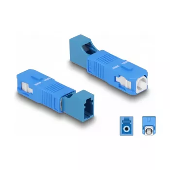 DeLOCK kiudoptiline hübriidadapter SC Simplex isane LC Simplex emasele sinine
