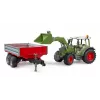 Mängutraktor BRUDER Fendt Vario 211 eeslaaduri ja külghaagisega