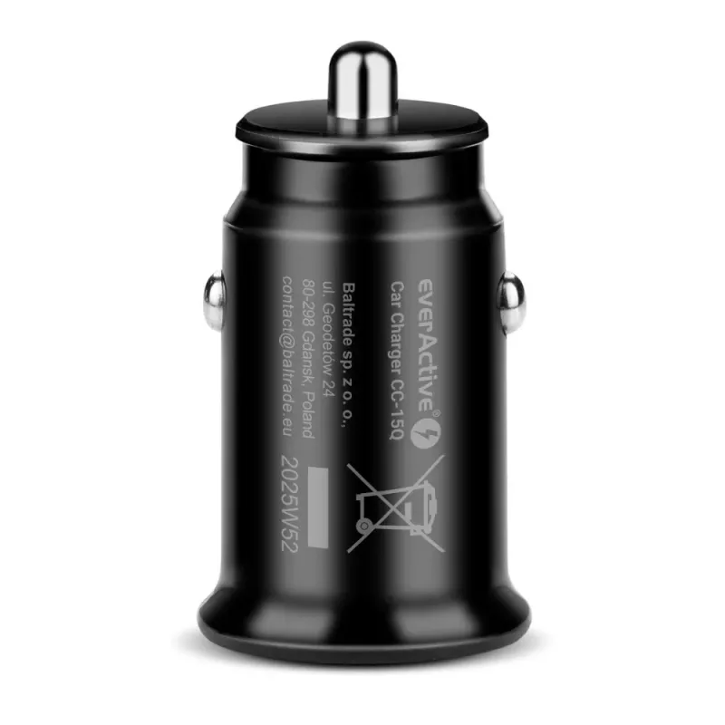Autolaadija everActive CC-15Q QC3.0 18W 1×USB