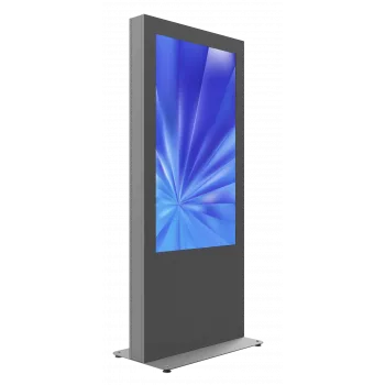 Põrandaseisev kiosk EDBAK IDS09.55 55-tolline must – eraldiseisev ekraanialus 55-tollistele ekraanidele