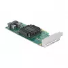 DeLOCK PCI Express x8 kaart kahe sisemise SFF-8643 NVMe pordiga, madalprofiil
