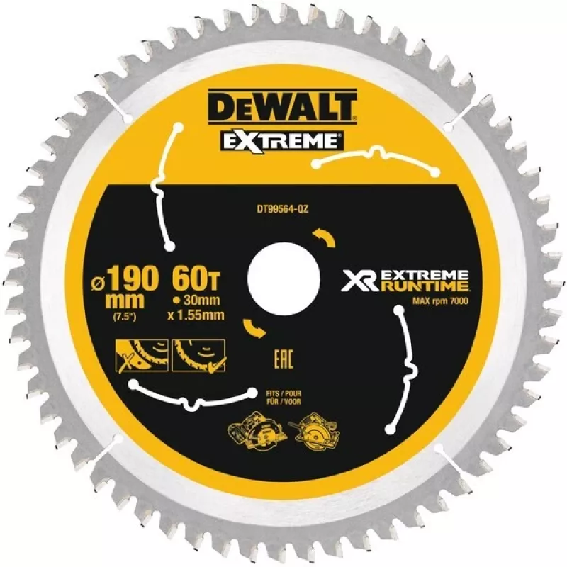 DeWALT DT99564-QZ ketassaetera 19 cm 1 tk