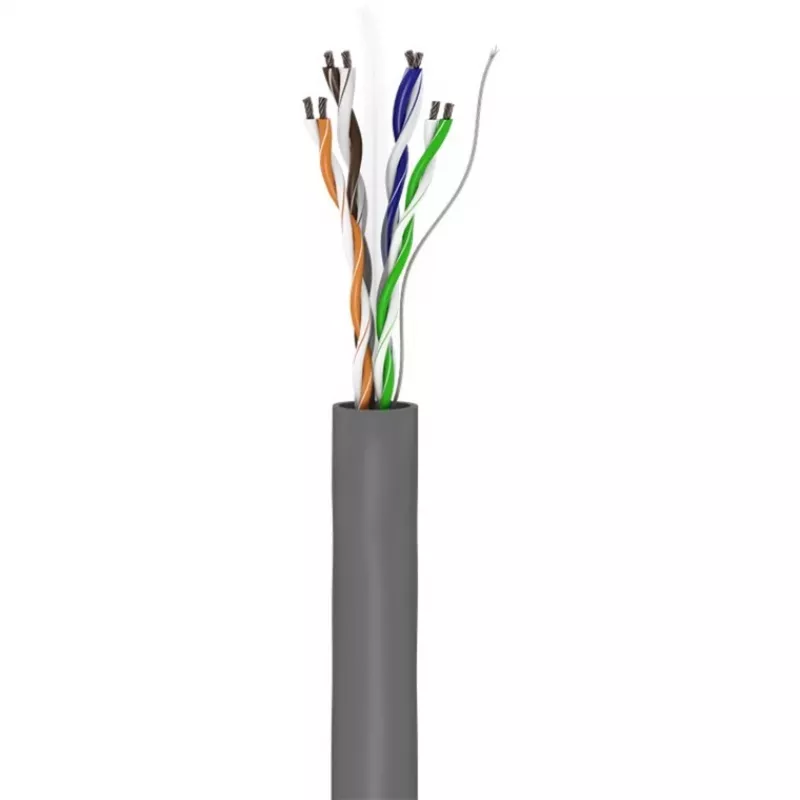Wentronic Goobay CAT 6 võrgukaabel, U/UTP, Hall, 100 m - CCA, AWG 24/7 (keerutatud), PVC (93884)
