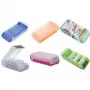 helit Flashcard Box BeeBox, A8, Base: raspberry-translucent Lid: Translucent-White, made from polystyrene, Dual-use lid (H6901025)