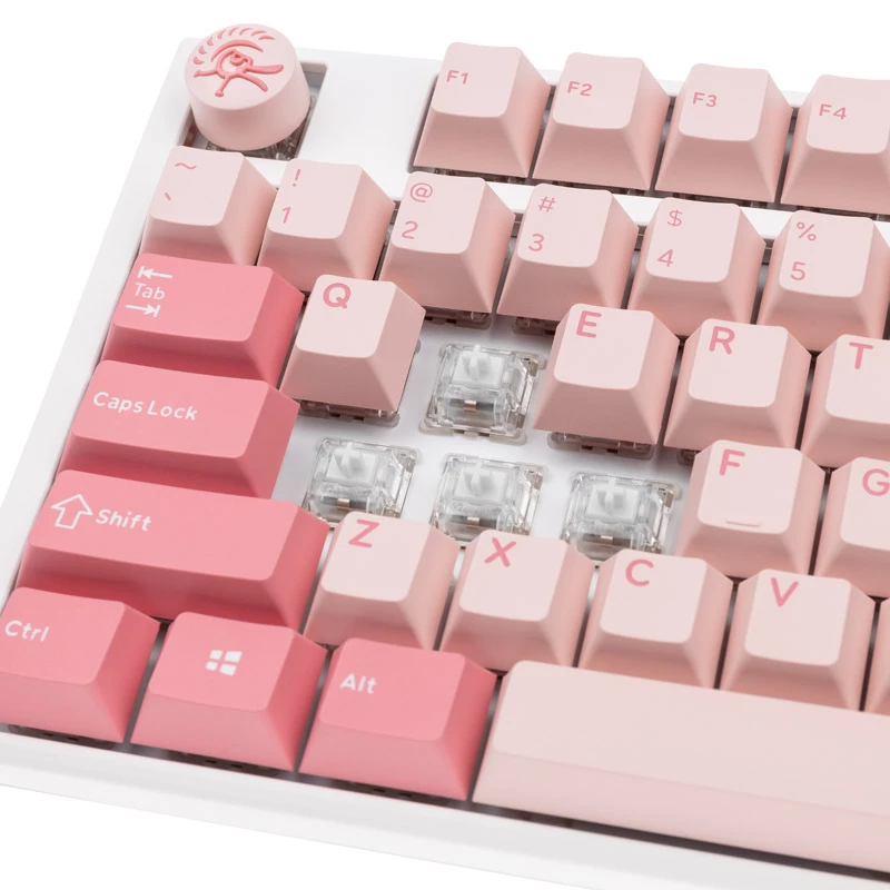 Ducky One 3 Gossamer Pink klaviatuur Mängimine USB US English Roosa, Valge