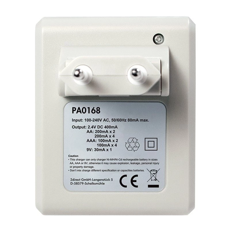 Akulaadija Ni-MH / Ni-Cd AA / AAA / 9V