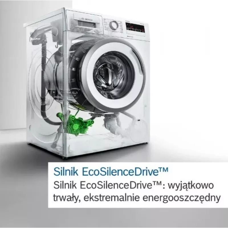 Eestlaetav pesumasin Bosch WGE02201PL — 8 kg, 1200 p/min, 55 L trummel, LED-ekraan, inverter