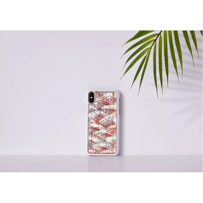 Nutitelefoni ümbris iKins iPhone XS / XS Max teemantvalge kaitseümbris