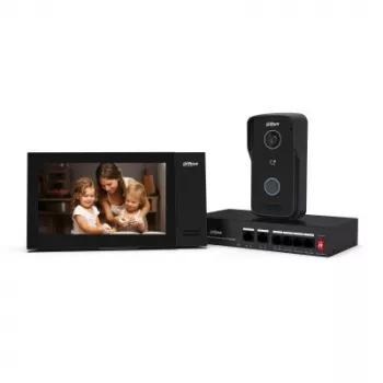 Dahua Technology DHI-VTO2111D-P-S3 videosisesüsteem 2 MP 17.8 cm (7 inch) Must