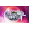 Õhujahuti Gembird CPU-HURACAN-X40 — 90 mm ventilaator, 800–1600 RPM, LGA 775 tugi, läbipaistev