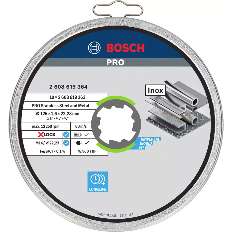 Puurotsik Bosch 2608619364 — 4 mm läbimõõt, silindriline vars