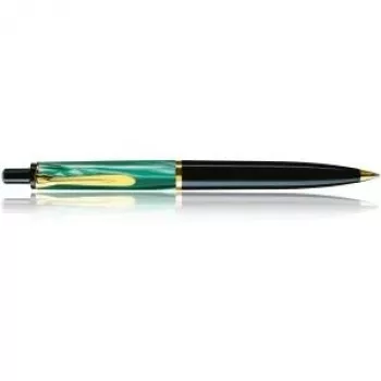 Pelikan K200 - integreeritud täitesüsteem - must - kuldne - roheline - vaik - kaldus otsik - roostevaba teras - mõlemakäeline (983189)