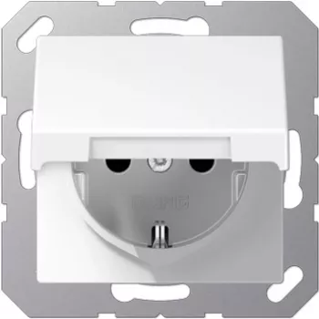 Pistikupesa Jung A 520 KL WW — CEE 7/3, 250 V, 16 A, IP44, valge, duroplast